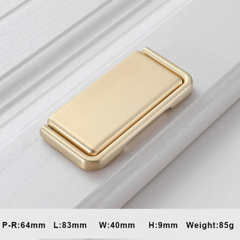 JAYA Nordic Cabinet  Drawer Cabinet Hidden Buckle Handle Invisible Cabinet Door Handle Exposed Simple No Punching Flat Handle