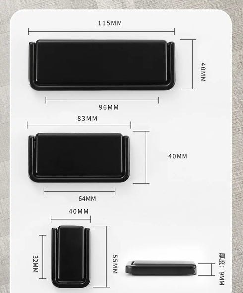 JAYA Nordic Cabinet  Drawer Cabinet Hidden Buckle Handle Invisible Cabinet Door Handle Exposed Simple No Punching Flat Handle