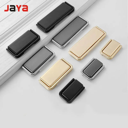 JAYA Nordic Cabinet  Drawer Cabinet Hidden Buckle Handle Invisible Cabinet Door Handle Exposed Simple No Punching Flat Handle