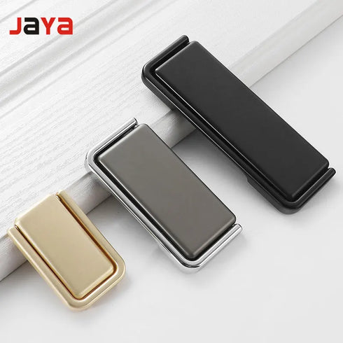 JAYA Nordic Cabinet  Drawer Cabinet Hidden Buckle Handle Invisible Cabinet Door Handle Exposed Simple No Punching Flat Handle