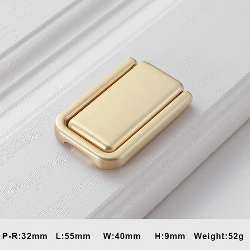 JAYA Nordic Cabinet  Drawer Cabinet Hidden Buckle Handle Invisible Cabinet Door Handle Exposed Simple No Punching Flat Handle