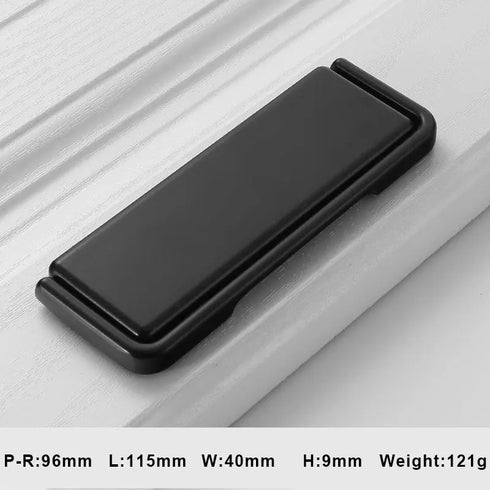 JAYA Nordic Cabinet  Drawer Cabinet Hidden Buckle Handle Invisible Cabinet Door Handle Exposed Simple No Punching Flat Handle