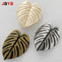 JAYA Nordic Personality Creative Leaf-shaped Paired Handle Antique Copper Furniture Gold Cabinet Handle