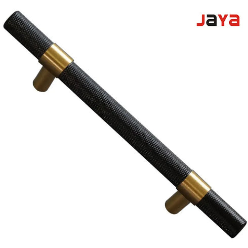 JAYA Nordic Value Black Brass All-copper Knurled Handle American Industrial Style Wardrobe Cabinet Shoe Cabinet Door Handle
