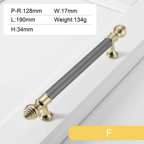 JAYA  Nordic Wind Cabinet Door Handle Zinc Alloy Black Modern Light Luxury Wardrobe Drawer Cabinet Furniture Door Handle