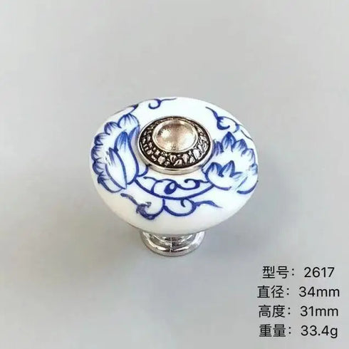 JAYA Pottery and Porcelain Single Hole Children Room Drawer Furniture Hardware Children Ceramic Handle Bedroom Dresser Kitchen