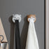 JAYA Punch-Free Kitchen and Bathroom Wall Hanging Towel Rack with Bear Plastic Towel Hook
