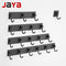 JAYA Punch-Free Wall Hooks Stainless Steel Thumb Hanger Hook Gunmetal Gray Adhesive Hook for Bathroom Shower and Storage Shelf