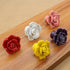 JAYA RED cabinet pulls Rose ceramic handle cartoon European cupboard handles