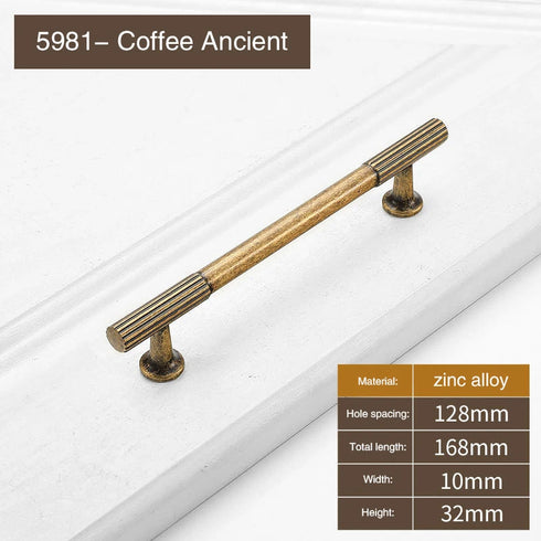 JAYA Retro Cabinet Zinc Alloy Door Handle Bronze Modern Design Personalized Drawer Handle for Shoe Cabinet