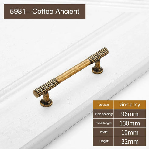 JAYA Retro Cabinet Zinc Alloy Door Handle Bronze Modern Design Personalized Drawer Handle for Shoe Cabinet