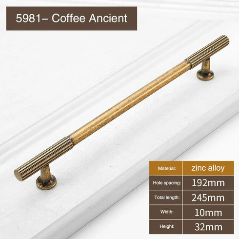 JAYA Retro Cabinet Zinc Alloy Door Handle Bronze Modern Design Personalized Drawer Handle for Shoe Cabinet