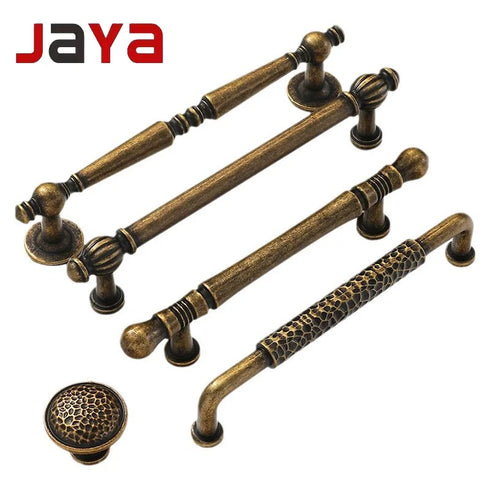 JAYA Retro Cabinet Zinc Alloy Door Handle Bronze Modern Design Personalized Drawer Handle for Shoe Cabinet