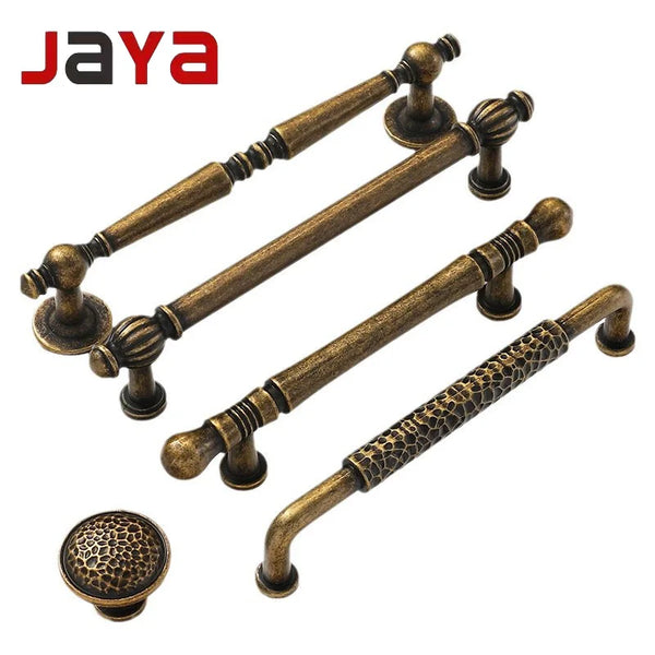 JAYA Retro Cabinet Zinc Alloy Door Handle Bronze Modern Design Personalized Drawer Handle for Shoe Cabinet