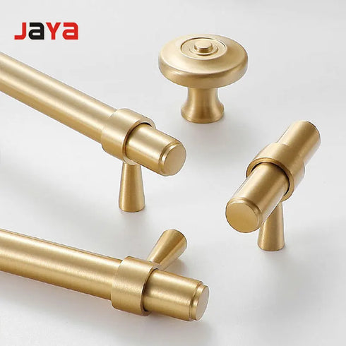 JAYA Rock Crystal Satin Brass Knurled Lever Shake Hands Shell Cabinet Solid Brass Cabinet Handles Pulls Silver Cabinet And Knob