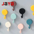 JAYA Self-Adhesive Wall Hooks Decorative Coat Hanger Steel Hooks Cast Iron Hook Home Storage for Kitchen Bathroom Door