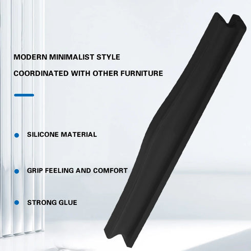 JAYA Silicone Padded Home Door Handle Protective Cover Anti-collision Anti-static Suction Cup Door Handle for Bedroom Bathroom