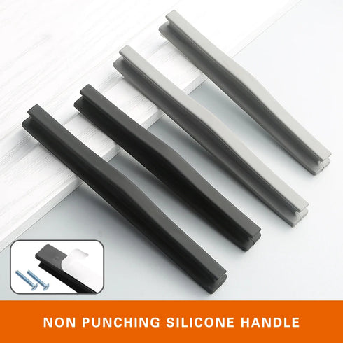 JAYA Silicone Padded Home Door Handle Protective Cover Anti-collision Anti-static Suction Cup Door Handle for Bedroom Bathroom