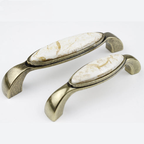 JAYA Simple Modern Cabinet Handle Ceramic Door Handle for Kitchen Bedroom Drawer Handle