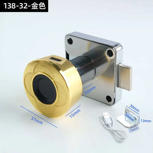 JAYA Small Intelligent Modern Design Smart Fingerprint Sensor Lock for Drawers for School & Hotel Furniture Cabinet Locks