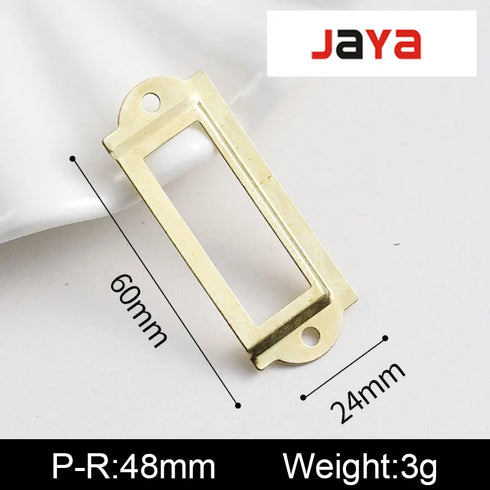 JAYA Small card slot business card frame handle label box four-box standard iron antique drawer card clip label bookmark box