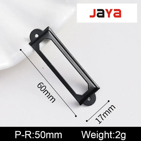 JAYA Small card slot business card frame handle label box four-box standard iron antique drawer card clip label bookmark box