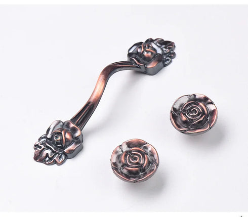 JAYA Solid Brass Luxury Handle for Bathroom Storage Shelf Kitchen Cabinet Drawer Custom Metal Knob Antique Door Handles