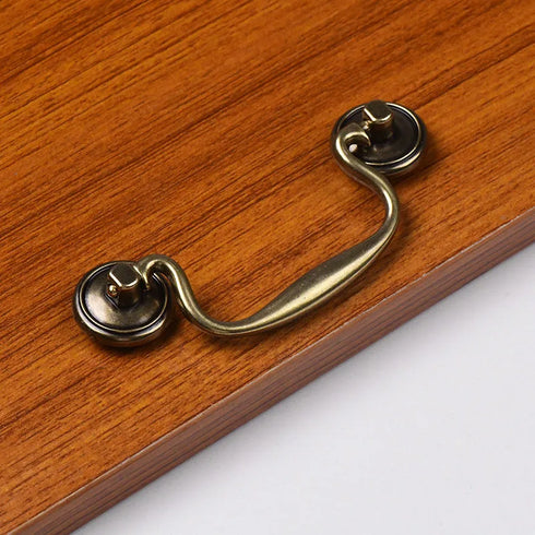JAYA Solid Brass Luxury Handle for Bathroom Storage Shelf Kitchen Cabinet Drawer Custom Metal Knob Antique Door Handles