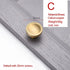 JAYA Spot Gold Pure Copper Furniture Wardrobe Handle Solid Drawer Handle Brass Cabinet Door Handle