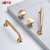 JAYA Spot Gold Pure Copper Furniture Wardrobe Handle Solid Drawer Handle Brass Cabinet Door Handle