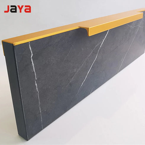 JAYA Spot wardrobe edge invisible long handle aluminum alloy simple cabinet drawer free slot F type cabinet door handle