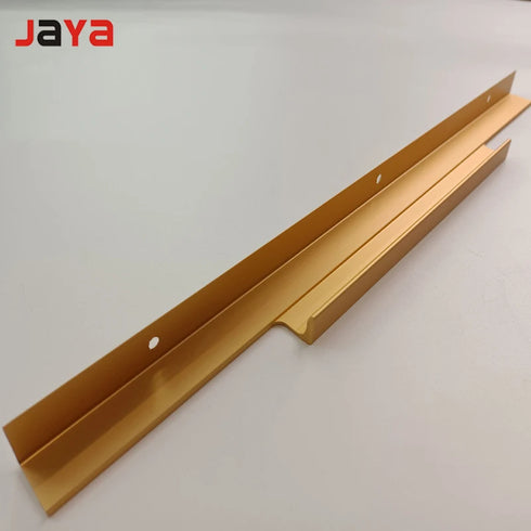 JAYA Spot wardrobe edge invisible long handle aluminum alloy simple cabinet drawer free slot F type cabinet door handle