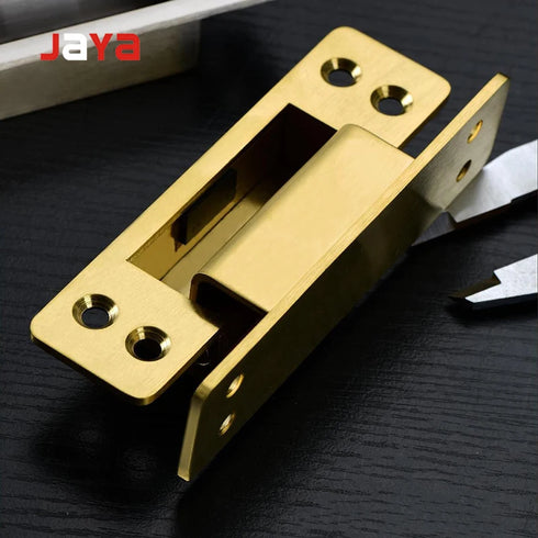 JAYA Stainless Steel 304 Invisible Door Hinge Cross Hidden Hinge Hidden Door Folding Wooden Door Hidden Hinge