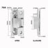 JAYA Stainless Steel 304 Invisible Door Hinge Cross Hidden Hinge Hidden Door Folding Wooden Door Hidden Hinge