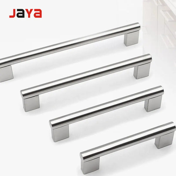 JAYA  Stainless Steel Door Handle Round Tube T-shaped Cabinet Handle Modern Minimalist Wardrobe Drawer Door Hollow Handle