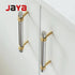 JAYA Stainless Steel and Brass Base Furniture Kitchen Cabinet Pull Handle Drawer and Dresser Pulls Knobs Pulls Handles Door Knob