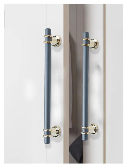 JAYA Steel Knobs with Brush Silver Cabinet and Luxury Brass Door Handle Gold Mid Century Modern Door for a Timeless Handle