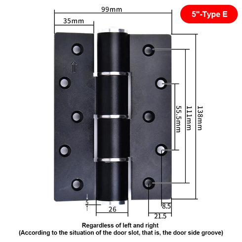 JAYA  Supply Invisible Automatic Door Closer Hinge Hydraulic Buffer Damping Spring Hinge Secret Door Self-closing Page