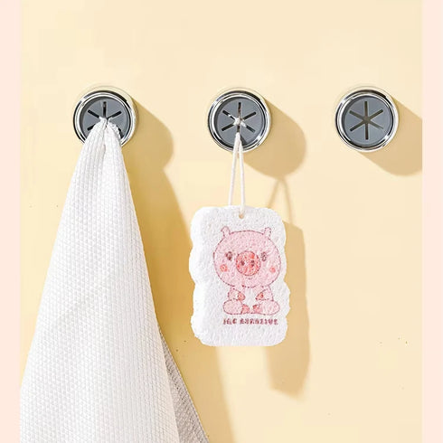 JAYA Towel Rack Hole-Free Storage Creative Towel Rack Punch Free Storage Hook Kitchen Towel Plug Hanger Hand Wall Hook