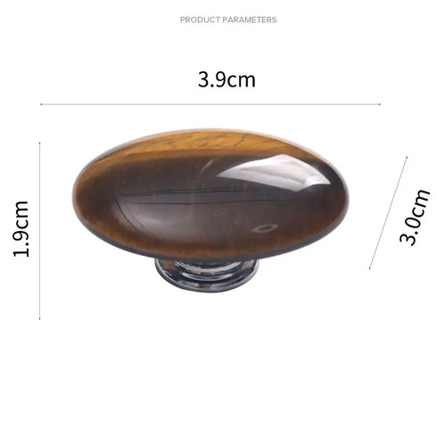 JAYA Unique Door Knob  Natural Agate Cabinet Drawer Knobs Vintage Cupboard Dresser Drawer Pulls Handles Aluminium Wardrobe Knob