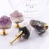 JAYA Unique Door Stone Cabinet Drawer Knobs Cupboard Dresser Drawer Pulls Handles Crystal Handle Knobs Furniture Door Handle