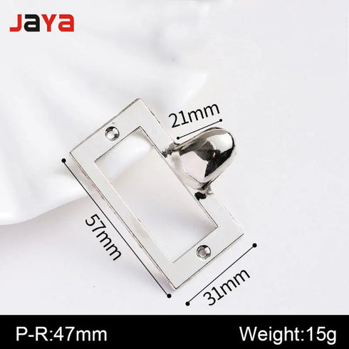 JAYA Vintage Alloy Label Frame Handle Drawer Handle Packaging Box Accessories Business Card Handle