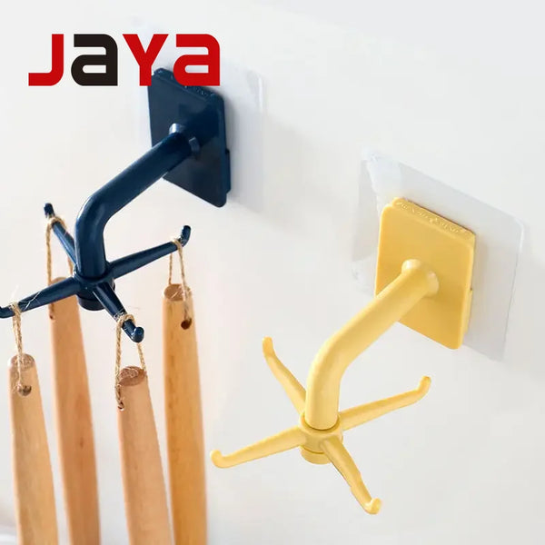 JAYA Wall Hooks Plastic Mounted Kitchen Plastic Hook Hanger Over the Door Hook