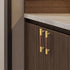 JAYA Walnut Beech Wood Furniture Handles Brass Kitchen Cabinet Door Drawer Knobs Pulls Wooden Handles