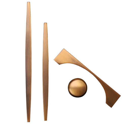 JAYA Wardrobe Cabinet Handle Antique Brass Color Wardrobe Handles Rose Gold Cabinet Wardrobe Door Handle