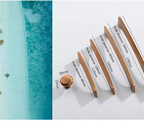 JAYA Wardrobe Cabinet Handle Antique Brass Color Wardrobe Handles Rose Gold Cabinet Wardrobe Door Handle