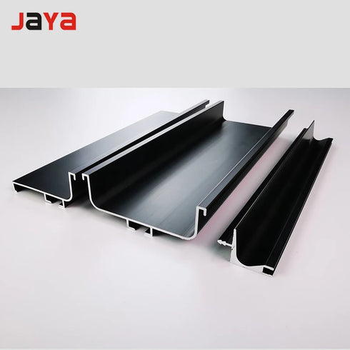 JAYA Wardrobe Cabinet Handle Free Middle Cabinet  Free American Wardrobe Handle Furniture Drawer Aluminum Alloy Black Door Handle