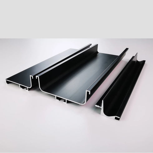 JAYA Wardrobe Cabinet Handle Free Middle Cabinet  Free American Wardrobe Handle Furniture Drawer Aluminum Alloy Black Door Handle