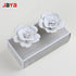 JAYA White Camellia Ceramic Handle Wall Wall Decoration Hand Painted Gold Wardrobe Kitchen Cabinet Furniture Cabinet Door Handle