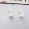 JAYA White Camellia Ceramic Handle Wall Wall Decoration Hand Painted Gold Wardrobe Kitchen Cabinet Furniture Cabinet Door Handle